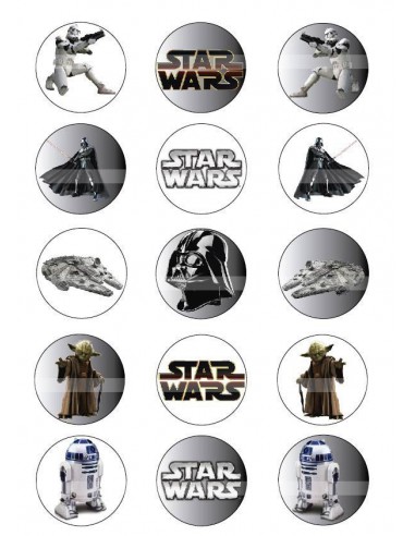 Papel de azúcar star wars