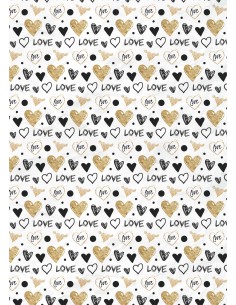 Papel de azúcar San Valentín para galletas 