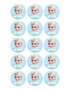 Papel de azúcar Frozen personalizado para galletas 