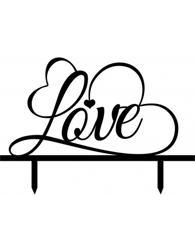 Topper para tarta love