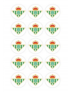 Papel de azúcar escudo Real Betis para galletas