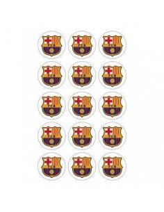 Papel de azúcar escudo Barcelona para galletas